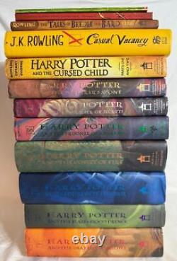 Hardback HC Harry Potter Set Complete 1-7 Lot J. K. Rowling +BONUS Books