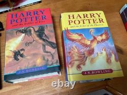 Harry Potter 1-7 All Hardcover Books 1st Printing Complete Set