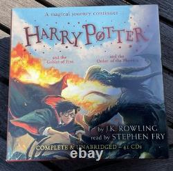 Harry Potter 1-7 Complete Audio CD Collection Audiobooks -Stephen Fry-VGC