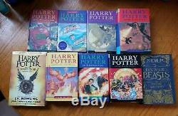 Harry Potter 1-7 Complete Hardcover Set Bloomsbury Raincoast Cursed Child FB