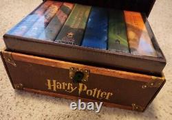 Harry Potter 1-7 Hardcover Books Set Collectible Chest Box Complete