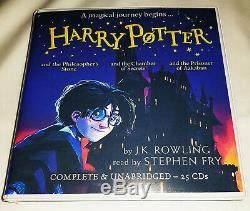 Harry Potter 1 to 7 Complete Set. Read By Steven Fry. Latest version. 103 CD's