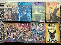 Harry Potter 1st Edition Complete Set 1-7 Hardback/dj Plus Book 8 J. K. Rowling