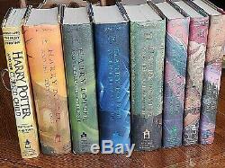 Harry Potter 1st Edition Complete Set 1-7 Hardback/dj Plus Book 8 J. K. Rowling