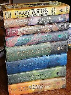 Harry Potter 1st Edition Complete Set 1-7 Hardback/dj Plus Book 8 J. K. Rowling
