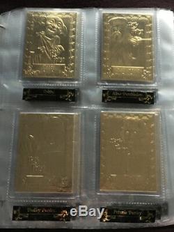 Harry Potter 22KT Gold Card Collection Danbury Mint RARE 60 Card COMPLETE SET