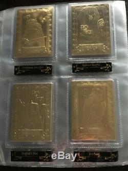 Harry Potter 22KT Gold Card Collection Danbury Mint RARE 60 Card COMPLETE SET