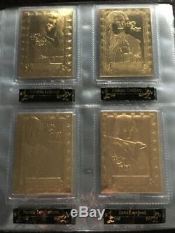Harry Potter 22KT Gold Card Collection Danbury Mint RARE 60 Card COMPLETE SET