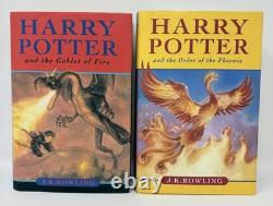Harry Potter 7 Book Set Lot Bloomsbury Raincoast Canadian Hardcover w Dust Cover