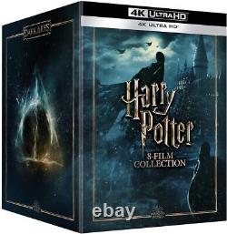 Harry Potter 8-Film Dark Art Steelbook Collection 4K ULTRA HD and pin badge set