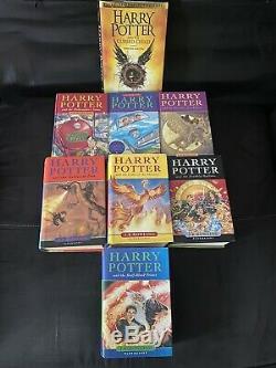 Harry Potter 8 books complete set Bloomsbury/Hardback 3 x First Editions