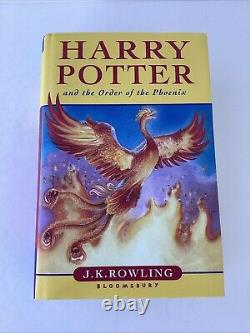 Harry Potter And The Order Of The Phoenix 1st Ed, 1st Print, UK Ed. Near Mint HC