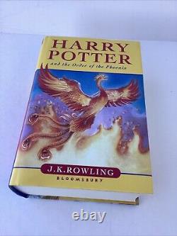 Harry Potter And The Order Of The Phoenix 1st Ed, 1st Print, UK Ed. Near Mint HC