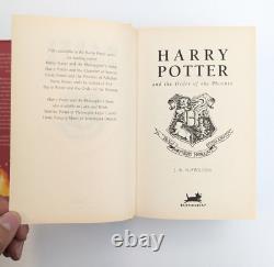 Harry Potter And The Order Of The Phoenix First Edition Rowling Error 766 Pages