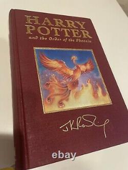 Harry Potter Bloomsbury Deluxe Gold Signature Edition Complete Hardback Set