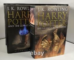Harry Potter Bloomsbury Hardcover Complete Set UK Adult Bloomsbury Edition -Used