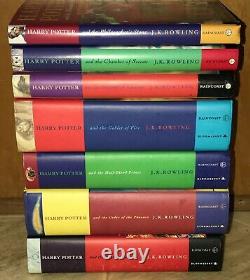 Harry Potter Book Set ALL HARDBACK Complete 1-7 JK Rowling Bloomsbury HC DJ