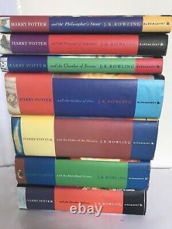 Harry Potter Book Set Bloomsbury HARDBACK UK First Edition Complete 1-7 Early