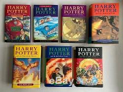 Harry Potter Book Set Bloomsbury Hardbacks UK First Edition Complete 1-7+ Extras