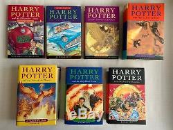 Harry Potter Book Set Bloomsbury Hardbacks UK First Edition Complete 1-7+ Extras