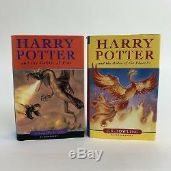 Harry Potter Book Set Bloomsbury Hardbacks UK First Edition Complete Works +