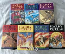 Harry Potter Book Set Hardcover 1-7 Complete Original Covers Bloomsbury Vintage
