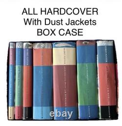 Harry Potter Book Set Hardcover 1-7 Complete Original Covers It's Magic Box 00s