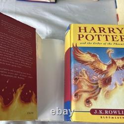 Harry Potter Book Set Hardcover 1-7 Complete Original Covers It's Magic Box 00s