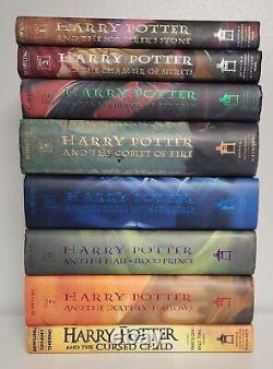 Harry Potter Book Set Hardcover Complete Set 1-7 & Cursed Child 1st Edition Lot