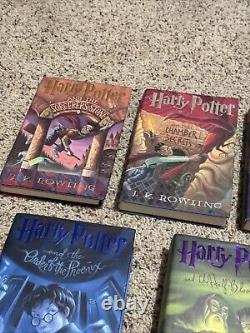 Harry Potter Book Set Hardcover Complete Set 1-7 J K Rowling VGUC