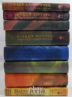 Harry Potter Books 1-7 + Cursed Child Hardcover Rowling Jackets Complete Series