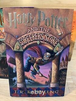 Harry Potter Books 1-7 Hardcover (1-4 NEW) COMPLETE SET NICE