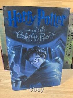 Harry Potter Books 1-7 Hardcover (1-4 NEW) COMPLETE SET NICE