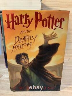 Harry Potter Books 1-7 Hardcover (1-4 NEW) COMPLETE SET NICE