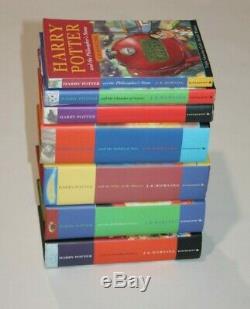 Harry Potter Books Complete Original Set JK Rowling 2x First Edition 6x HC 1x PB