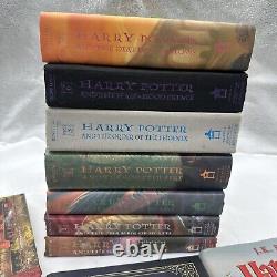 Harry Potter Books Complete Set 1-7 Hardcover J. K Rowling Scholastic 11 Book Lot