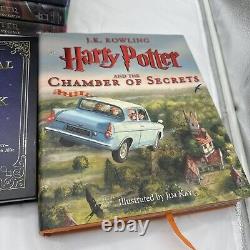 Harry Potter Books Complete Set 1-7 Hardcover J. K Rowling Scholastic 11 Book Lot