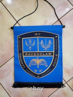 Harry Potter COMPLETE Hogwarts + 4 House Wall Banners by Universal Studios