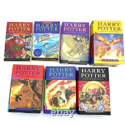 Harry Potter COMPLETE Set Hardcover Paperback 7-Book Lot Bloomsbury Raincoast