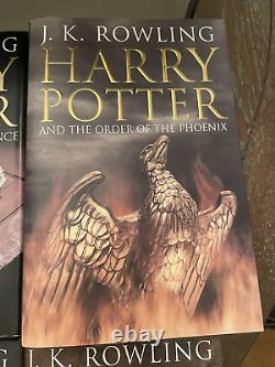 Harry Potter Complete 1-7 Bloomsbury UK Adult Hardcover Editions 2004 set