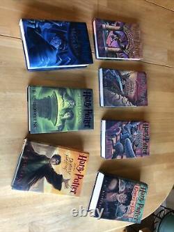 Harry Potter Complete 1-7 Book Set J. K. Rowling 1st American Edition Hardcovers