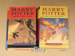 Harry Potter Complete 1-7 Hardback Book Set & Extras JK Rowling Bundle VGC