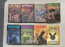 Harry Potter Complete 1-8 Book Series, by J. K. Rowling, First Editions, (HC/DJ)