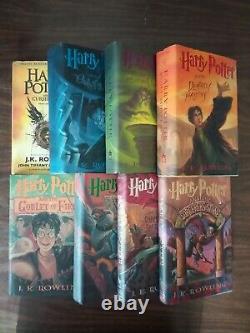 Harry Potter Complete 7 Hardcover Book Set 1st American Edition + Cursed Child