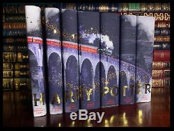 Harry Potter Complete 7 Volume Custom Gift Hardbacks Set New Hogwarts Express