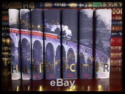 Harry Potter Complete 7 Volume Custom Gift Hardbacks Set New Hogwarts Express