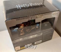 Harry Potter Complete 8-Film Collection 4K Steelbook NEW- Box Shipping