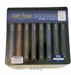 Harry Potter Complete 8-Film Collection SteelBook Blu-Ray Region 1/A Perfect