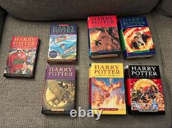 Harry Potter Complete Book Hardcover Set 1-7 w. Dust Jacket Raincoast Bloomsbury