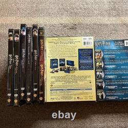 Harry Potter Complete Book Series Set 1-7 & Movie Collection Blu-ray DVD Lot